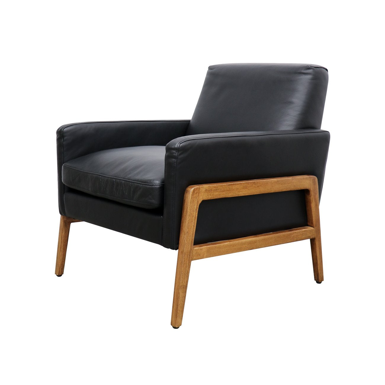 Sawyer Armchair - Black Leather