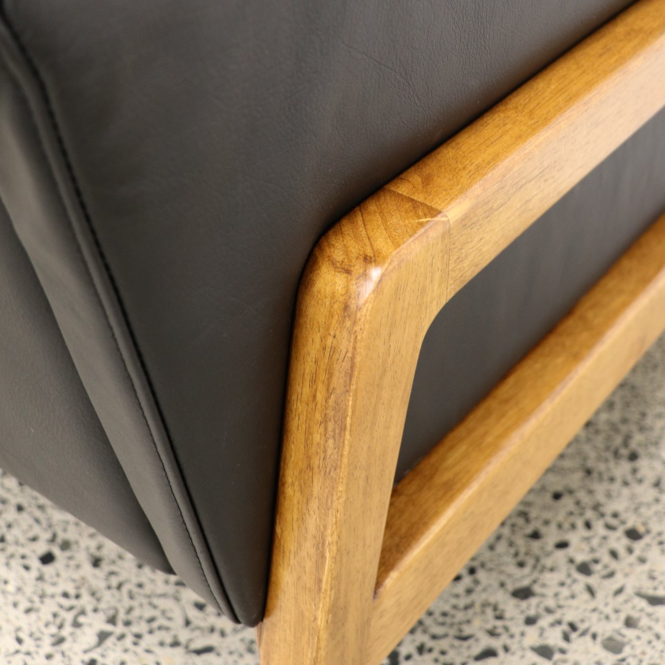 Sawyer Armchair - Black Leather