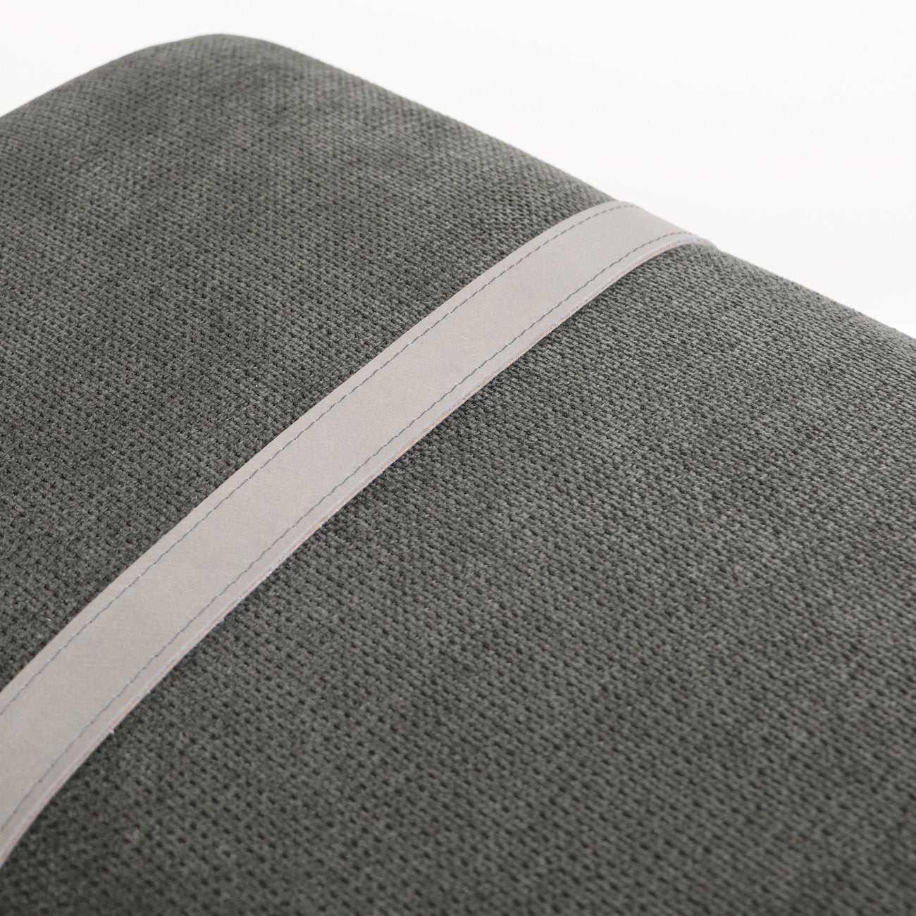 Baxter Fabric Ottoman/Bench - Charcoal