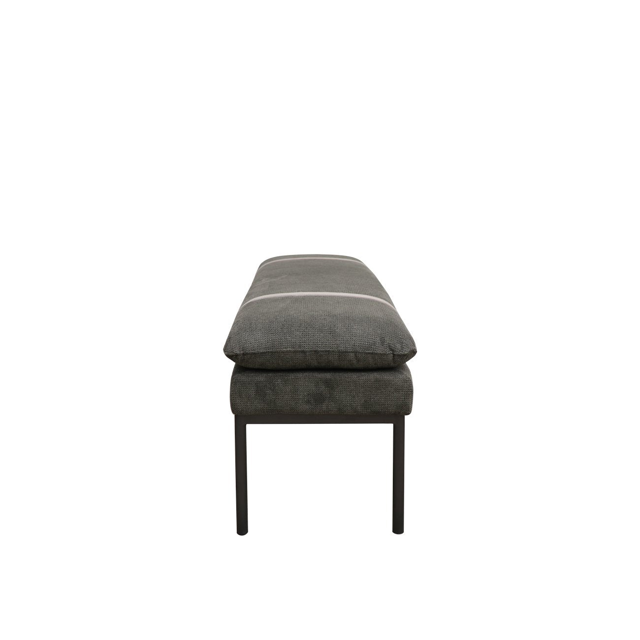 Baxter Fabric Ottoman/Bench - Charcoal