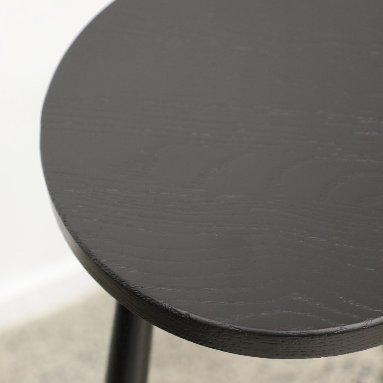 Vaasa Oak Barstool - 65cm - Black