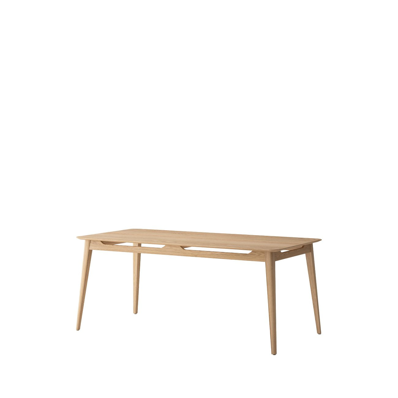 Rokke Dining Table - 180cm - Solid Oak/Natural