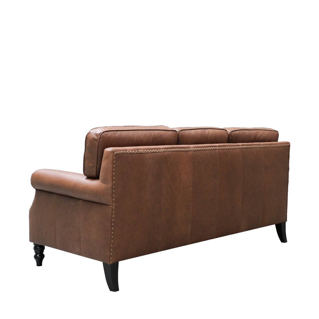 Brunton 3 Seater Sofa - Nutmeg Leather