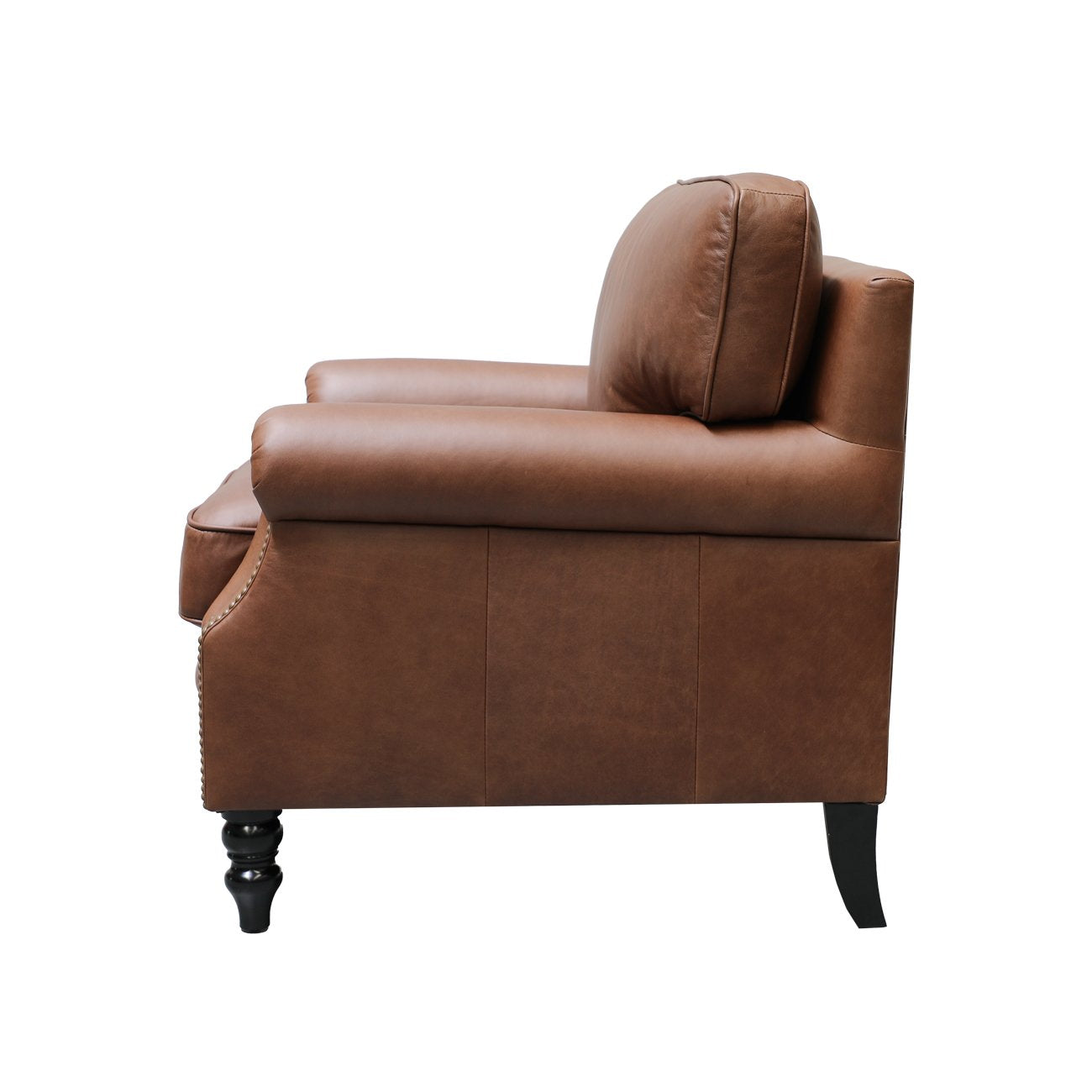 Brunton Armchair - Nutmeg Leather
