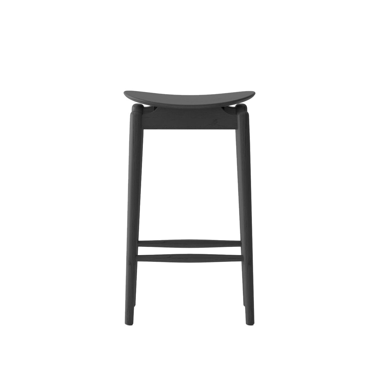 Oslo Barstool - Solid Oak/Black