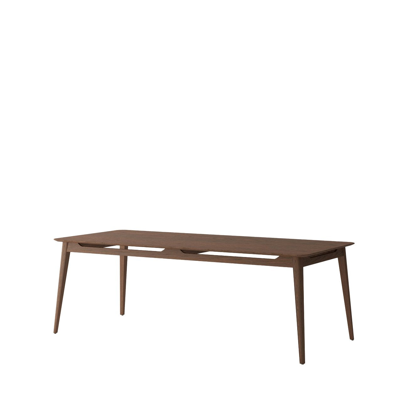 Rokke Dining Table - 220cm - Solid Oak/Walnut