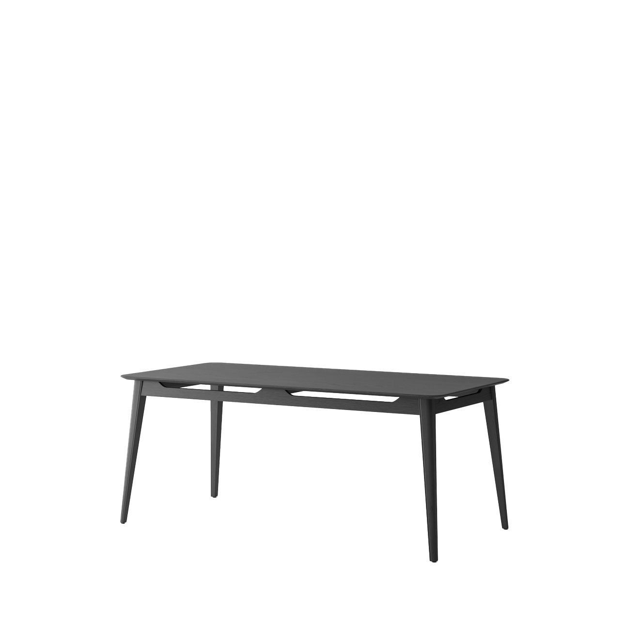 Rokke Dining Table - 180cm - Solid Oak/Black