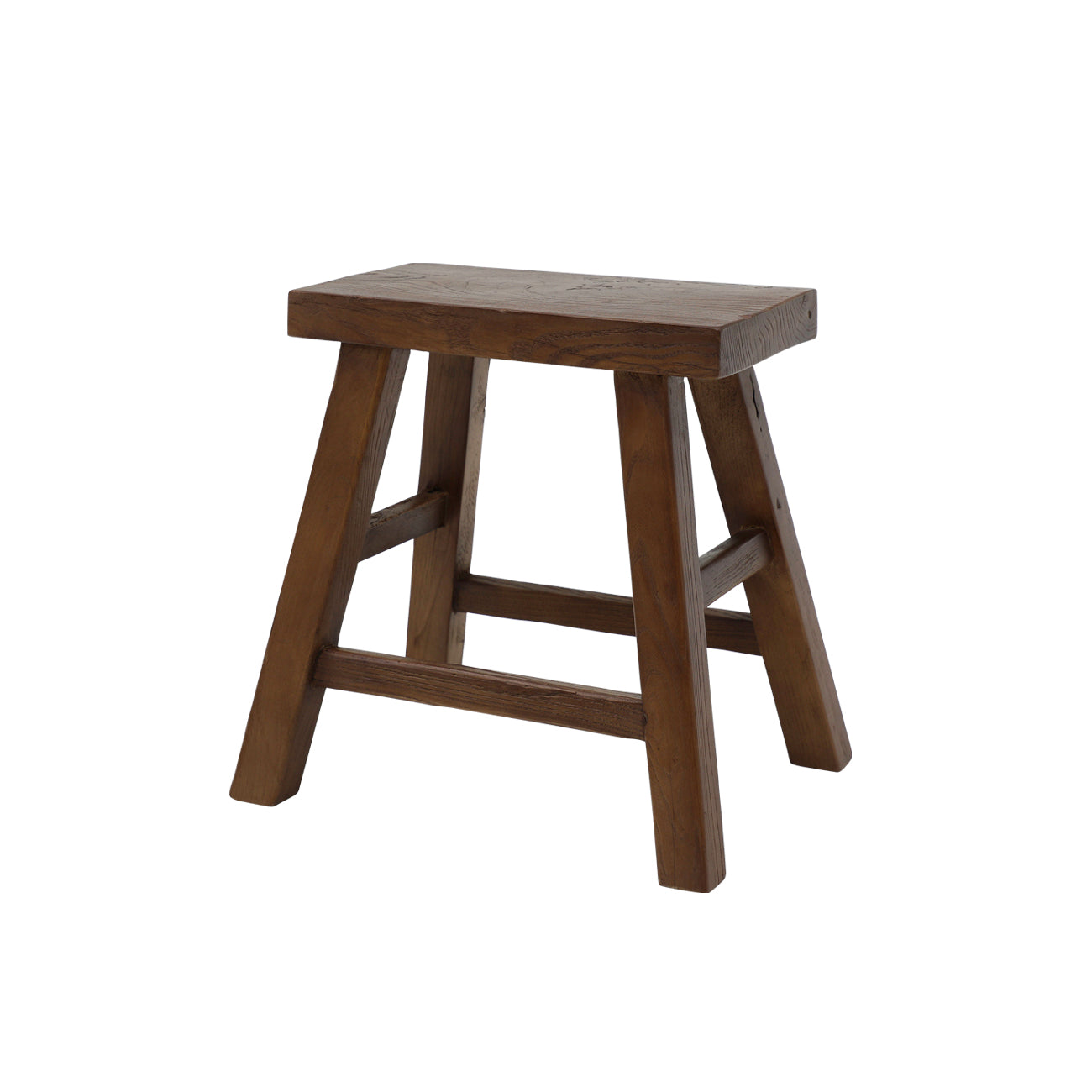 Parq Rectangle Stool - Walnut