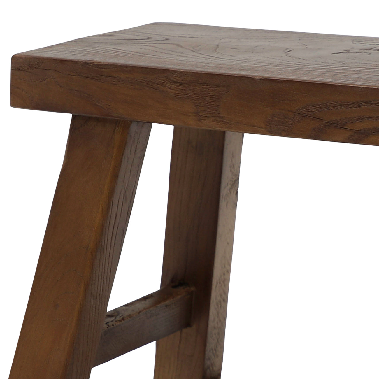Parq Rectangle Stool - Walnut