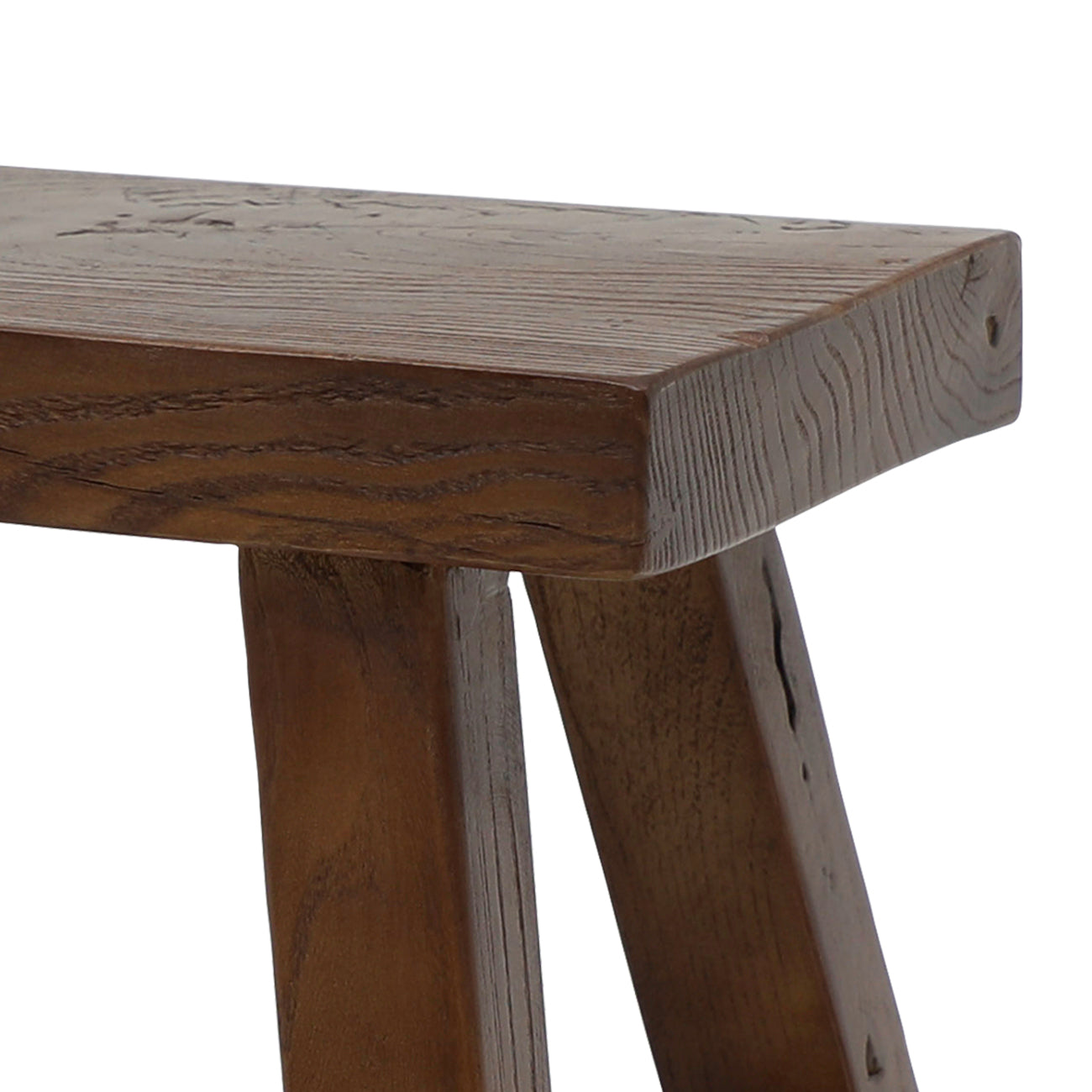 Parq Rectangle Stool - Walnut