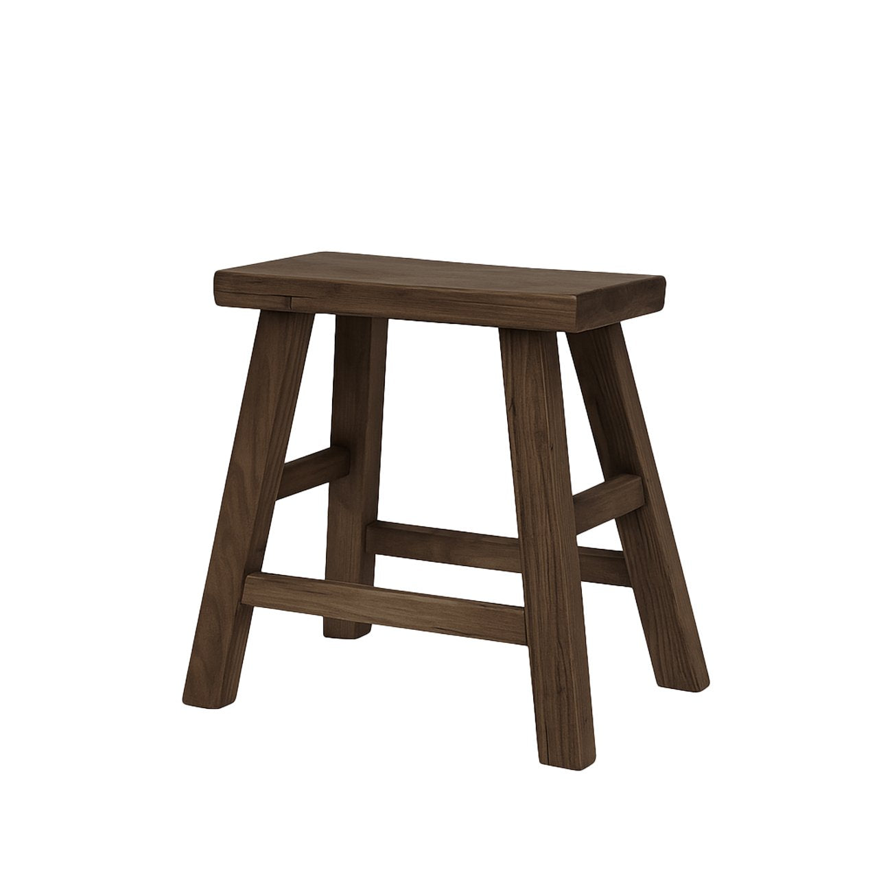 Parq Rectangle Stool - Walnut