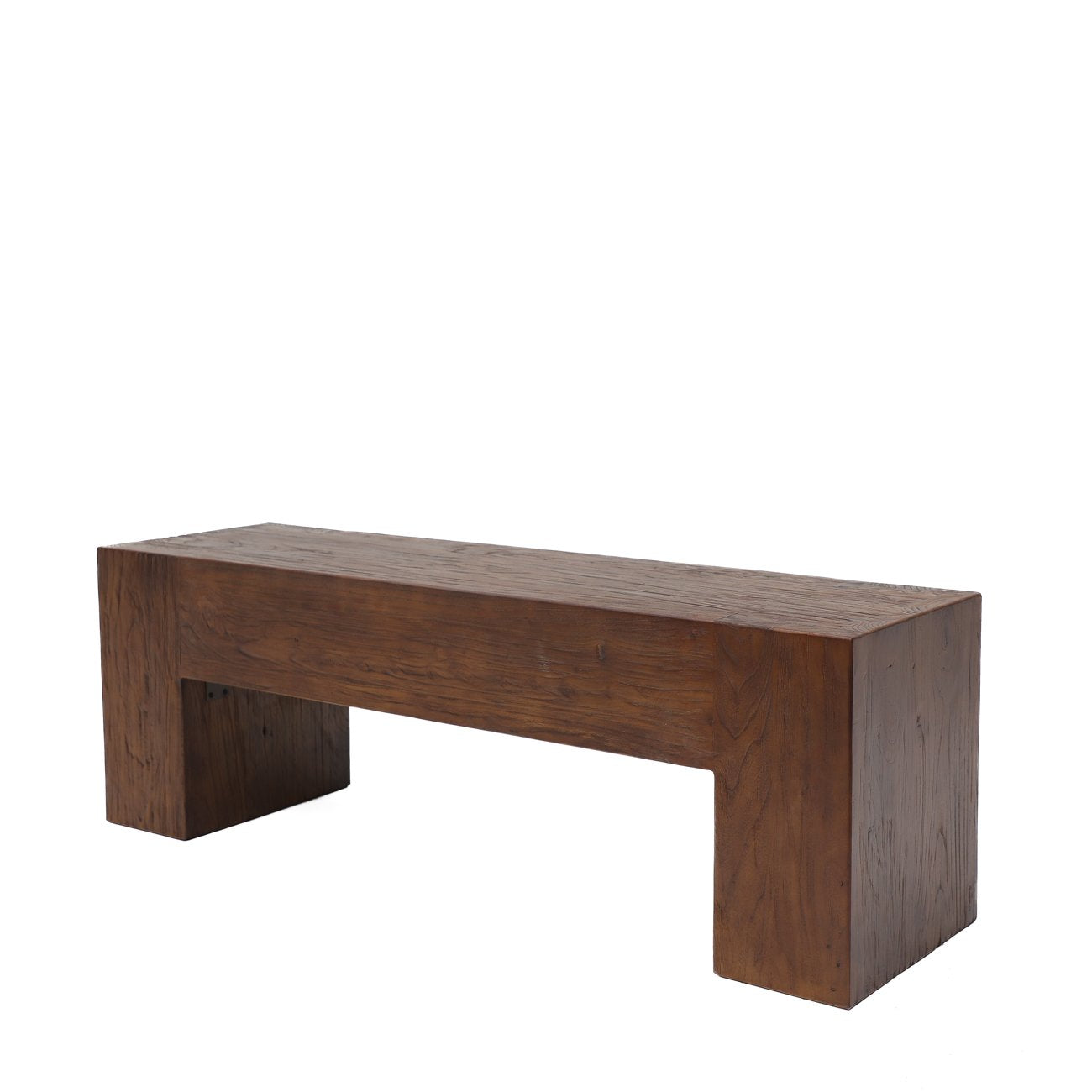 Olma Elm Bench - Walnut