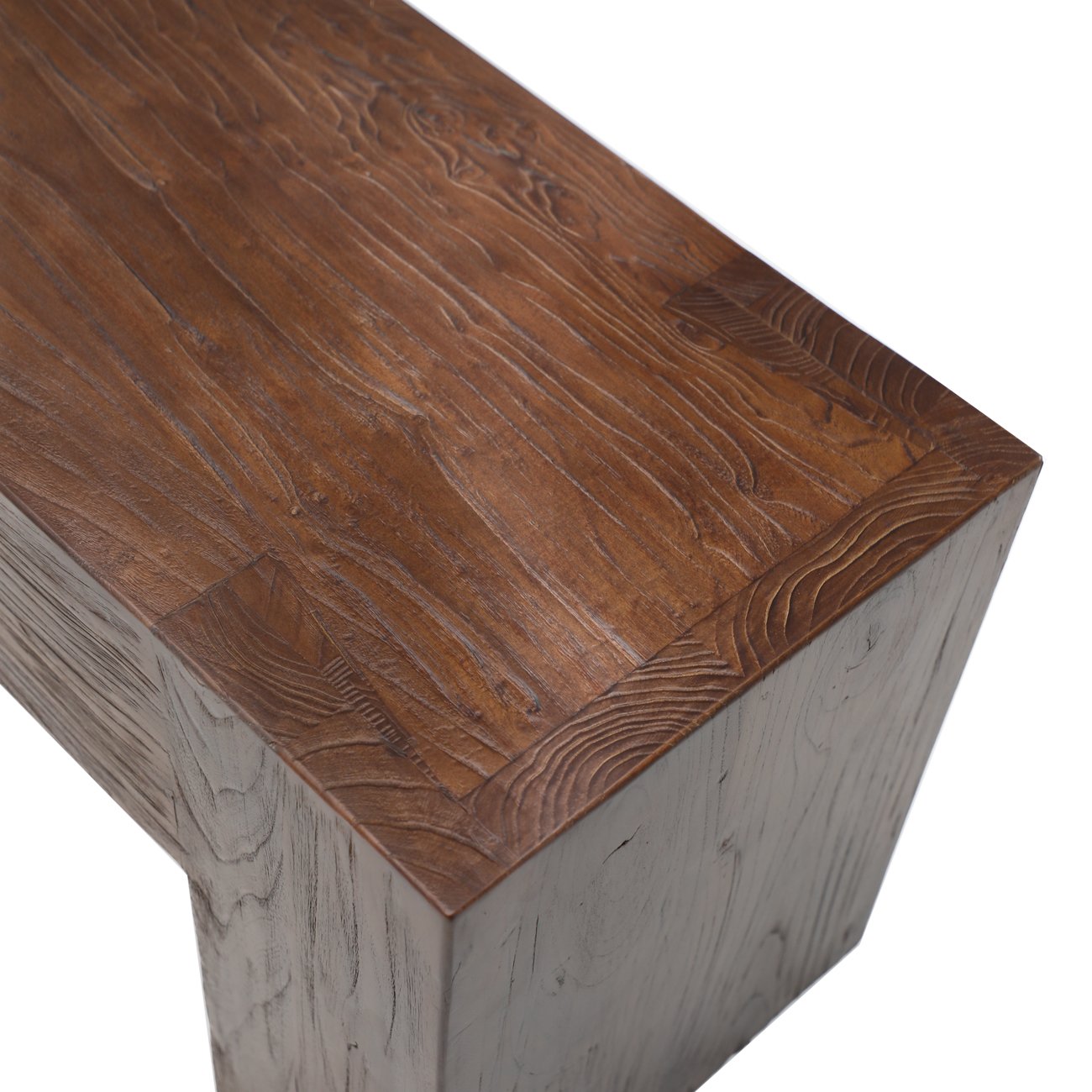 Olma Elm Bench - Walnut