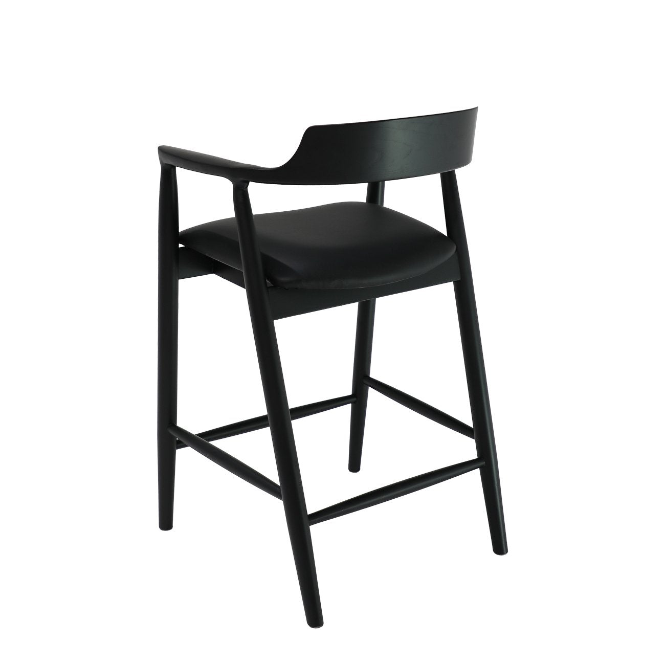 Ealing Barstool Black Leather