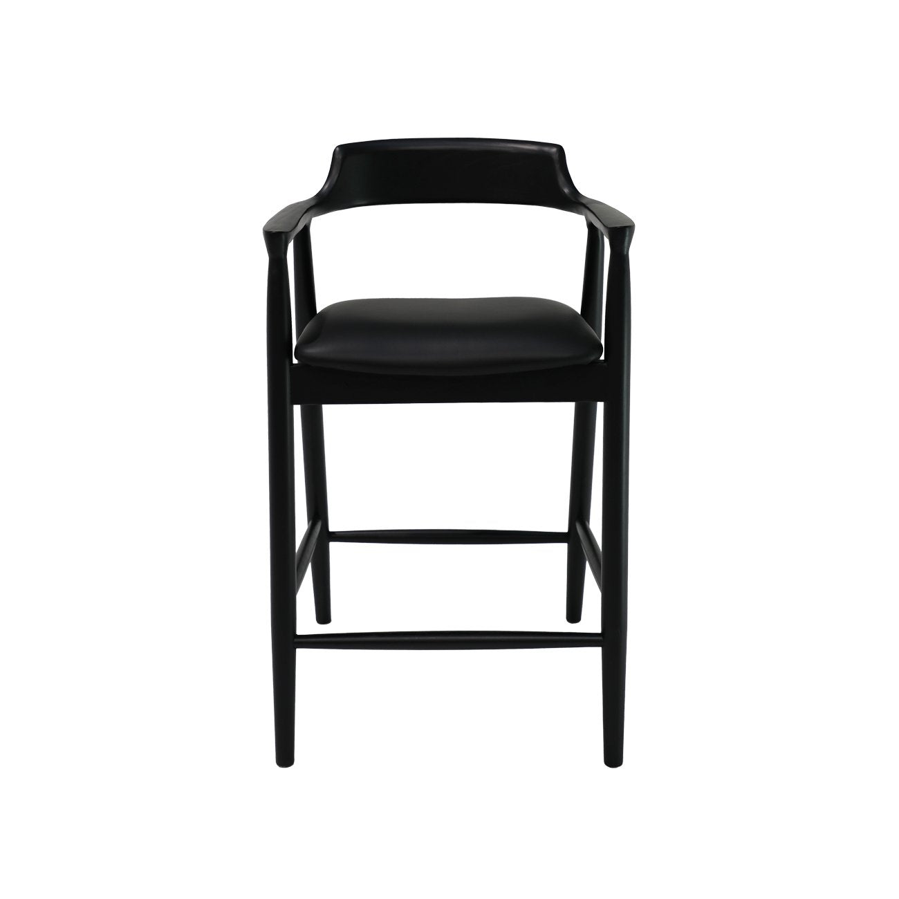 Ealing Barstool Black Leather