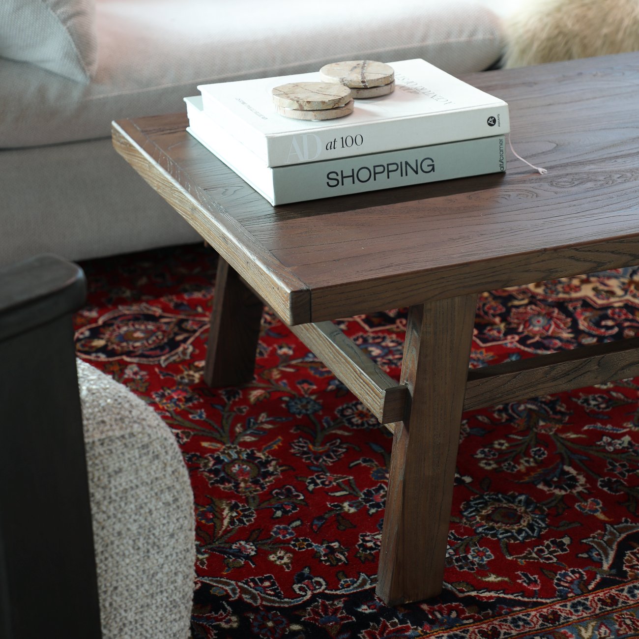 Parq Rectangle Coffee Table - Brown