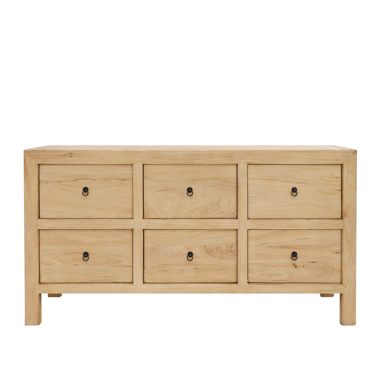 Marlow 6 Drawer Buffet - Natural Elm
