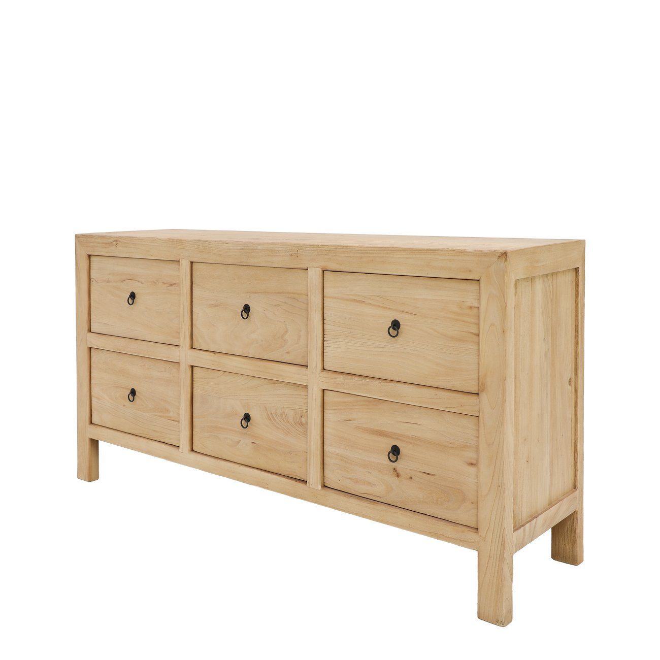 Marlow 6 Drawer Buffet - Natural Elm
