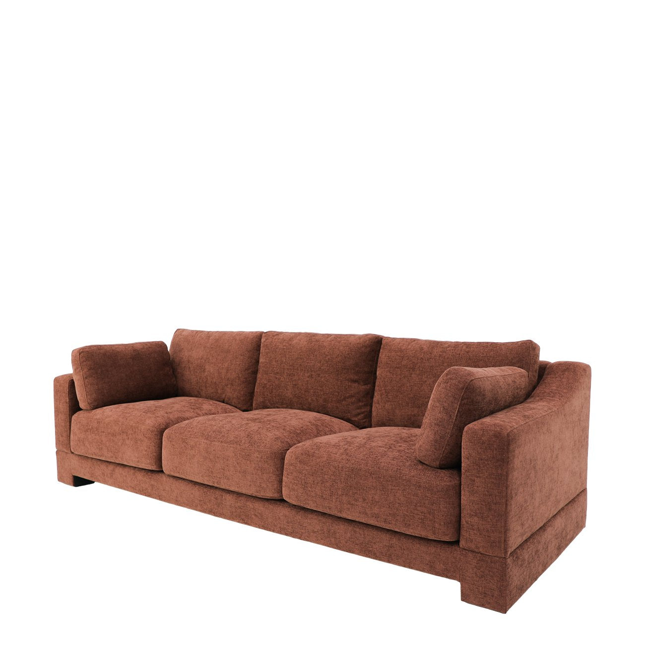 Western 3 Seater Sofa - Rust