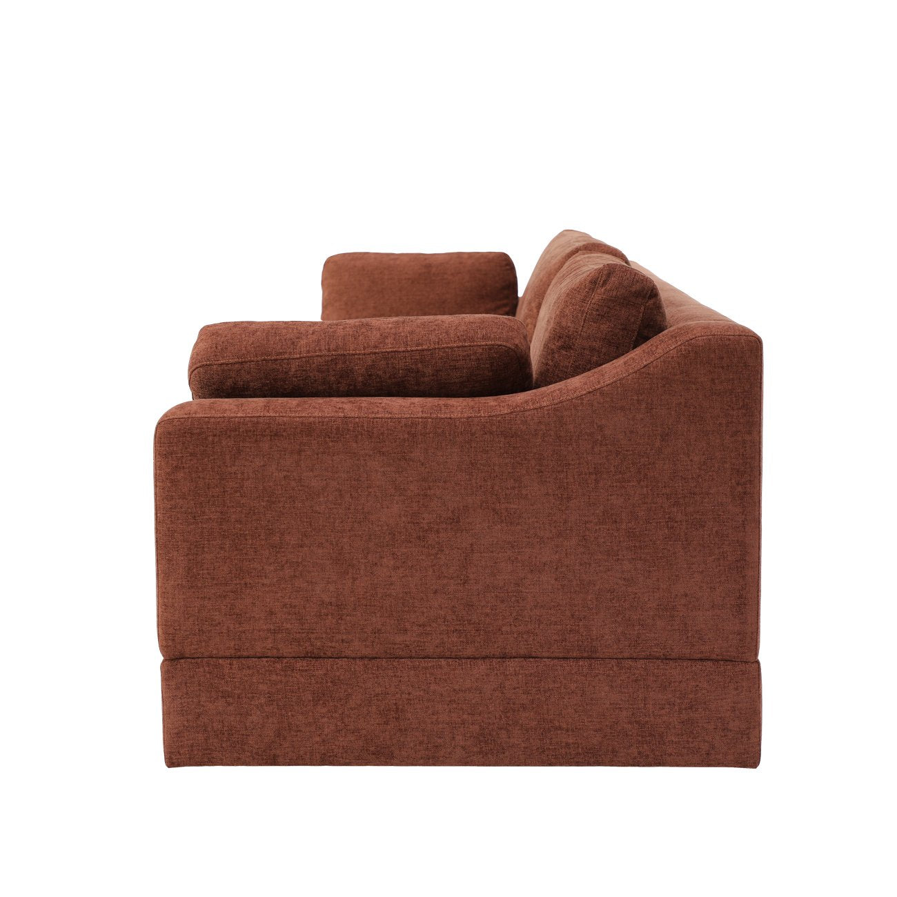 Western 3 Seater Sofa - Rust
