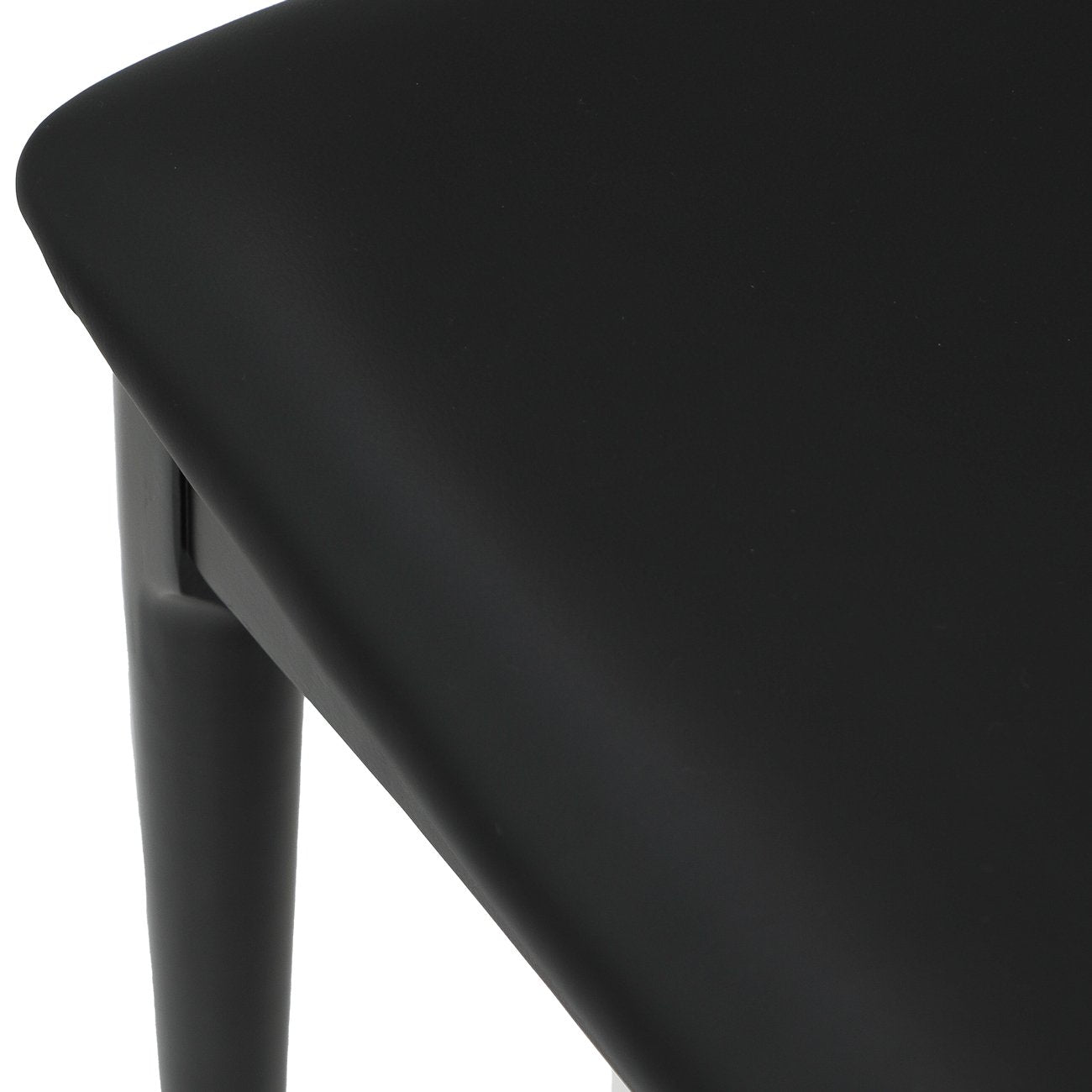 Bowen Dining Chair - Black Frame / Black Leather