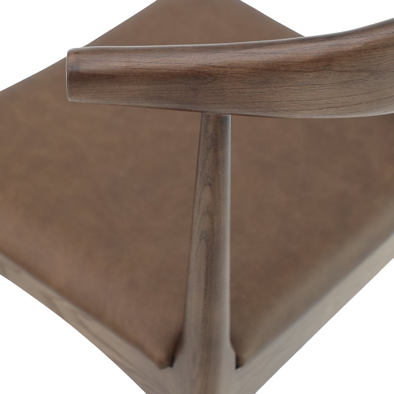 Bowen Barstool - 65cm - Brown Frame / Brown Leather