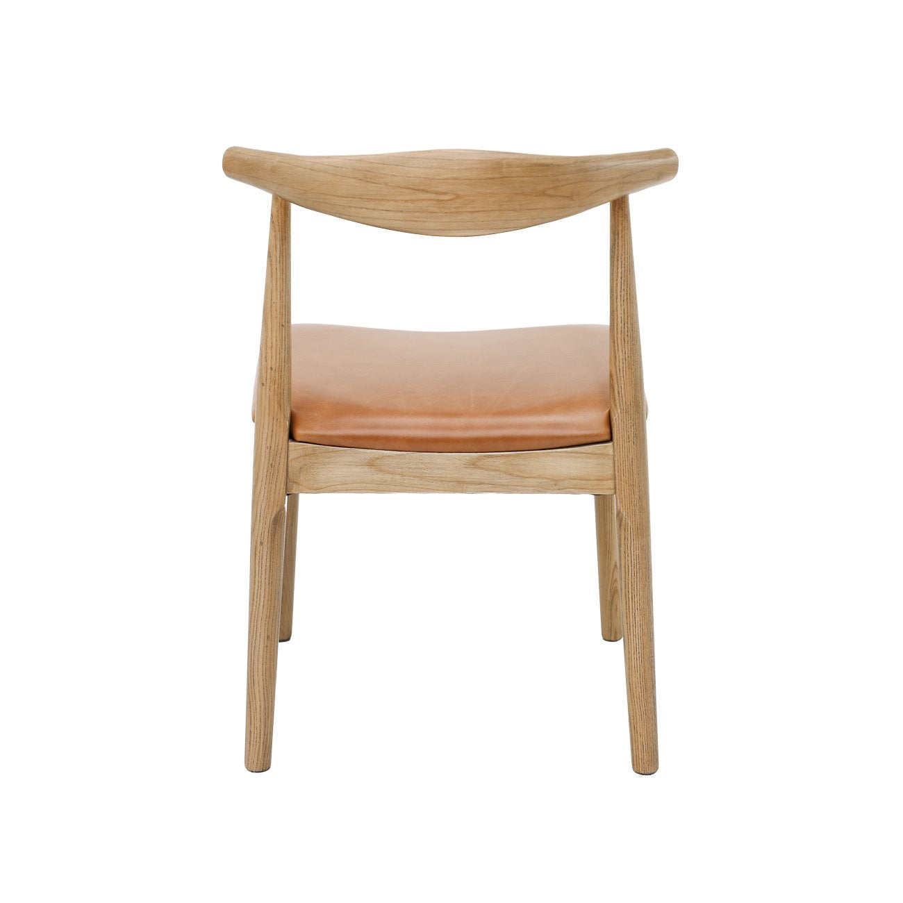 Bowen Dining Chair - Natural Frame / Tan Leather