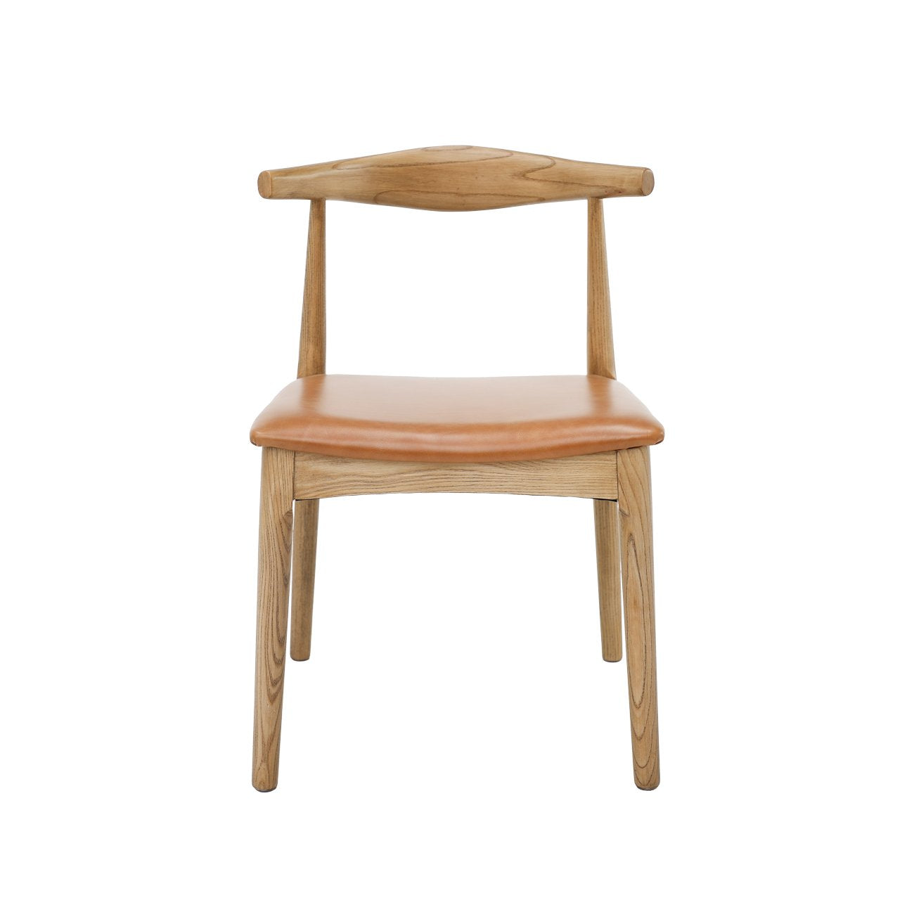 Bowen Dining Chair - Natural Frame / Tan Leather