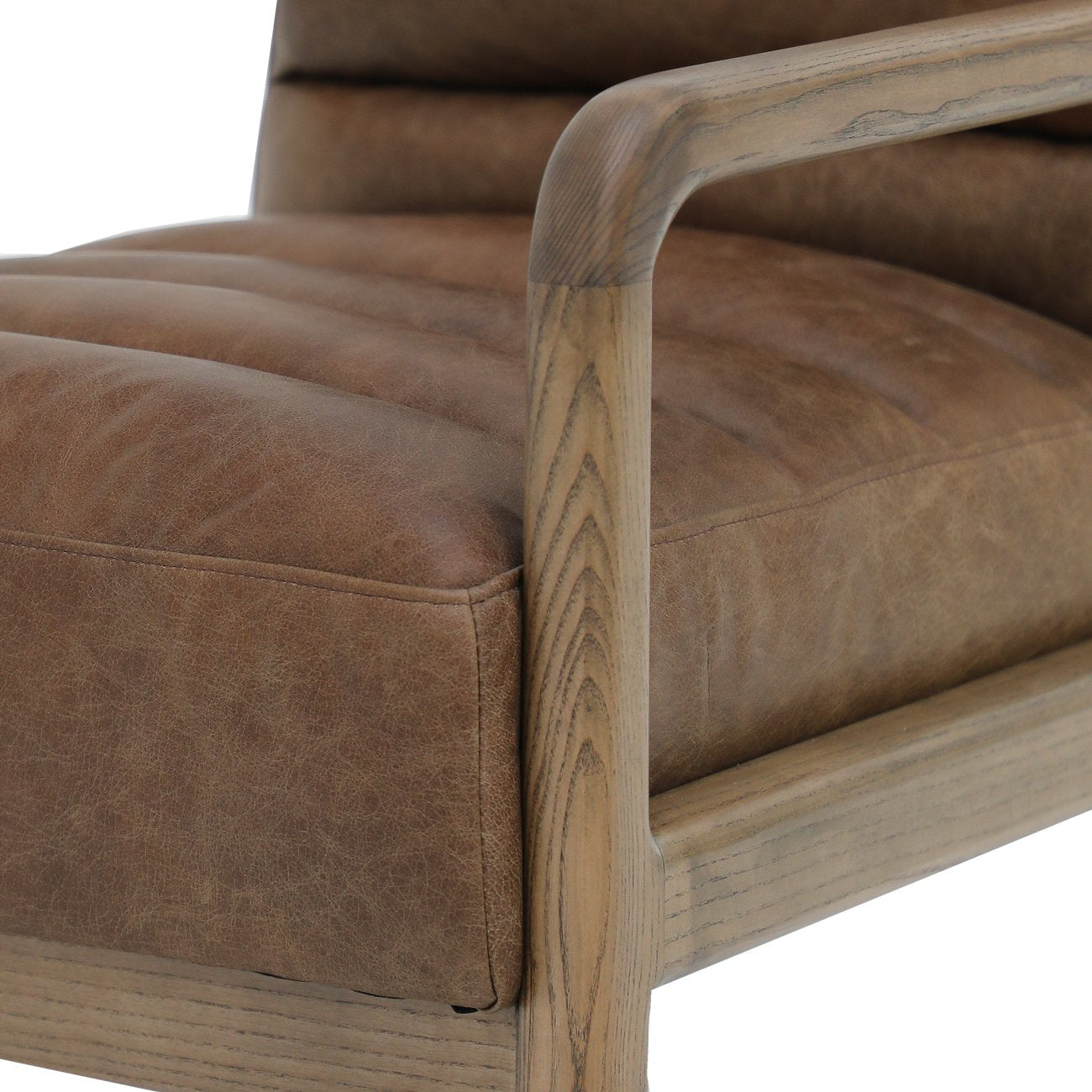 Morrison Leather Armchair - Antique Sand
