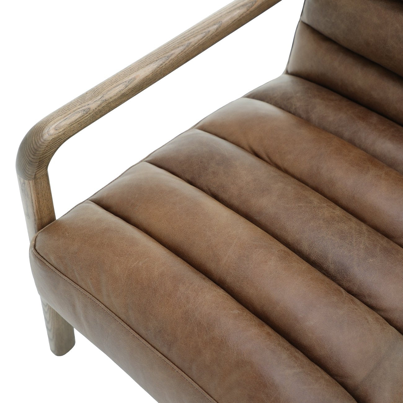 Morrison Leather Armchair - Antique Sand