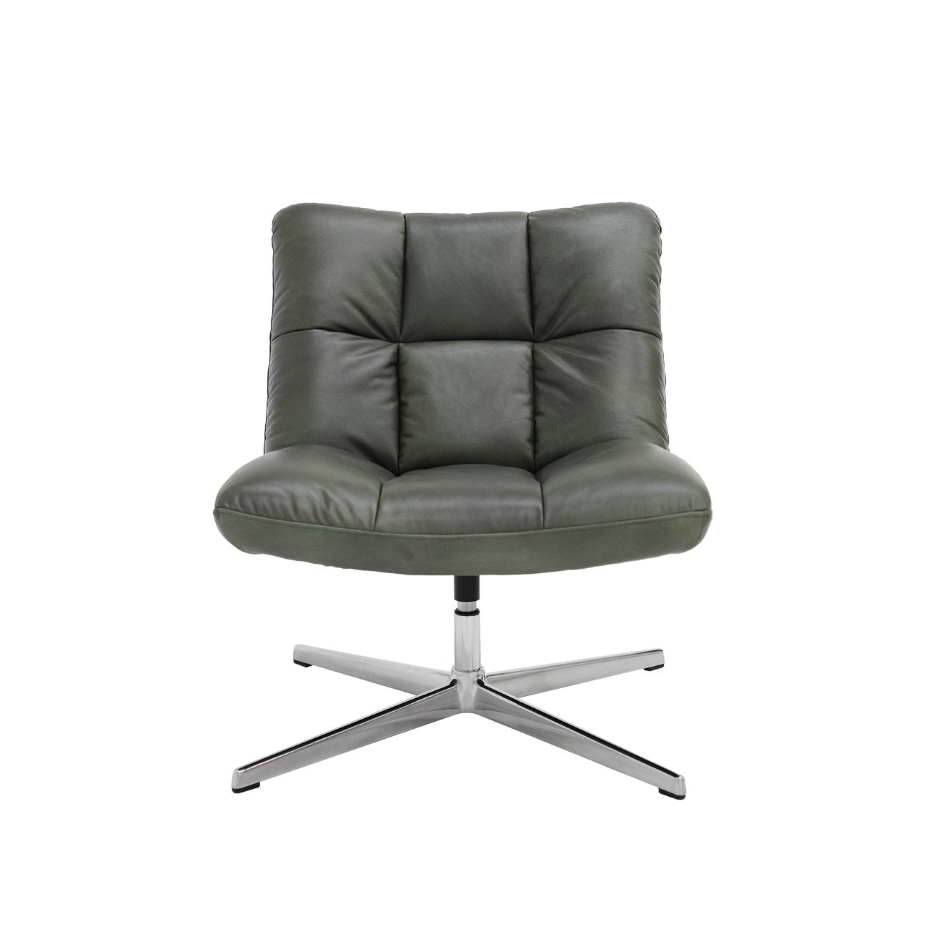 Hendrix Swivel Chair - Lawn Green Leather