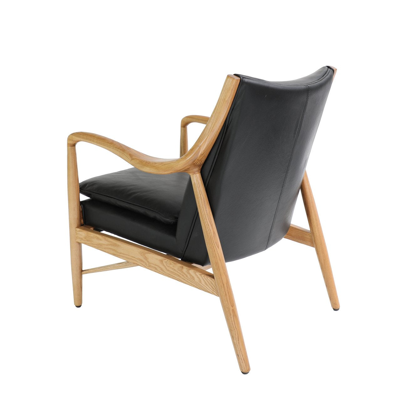 Tanner Leather Armchair - Black