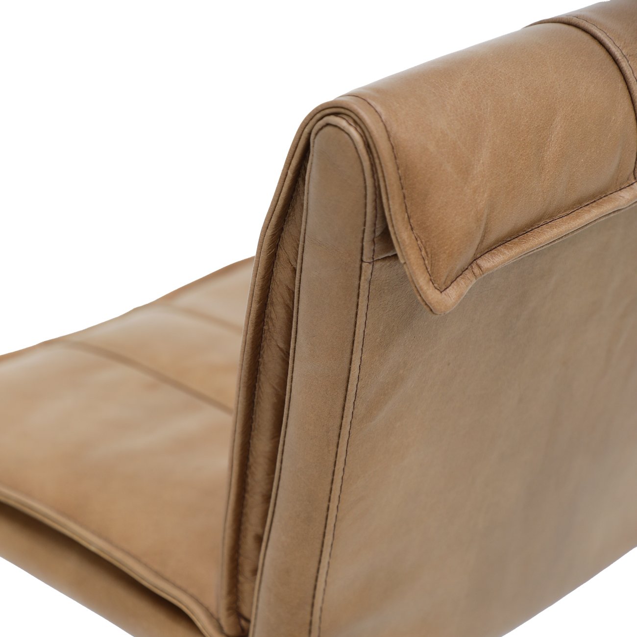 Foundry Leather Barstool - 65cm - Nutmeg