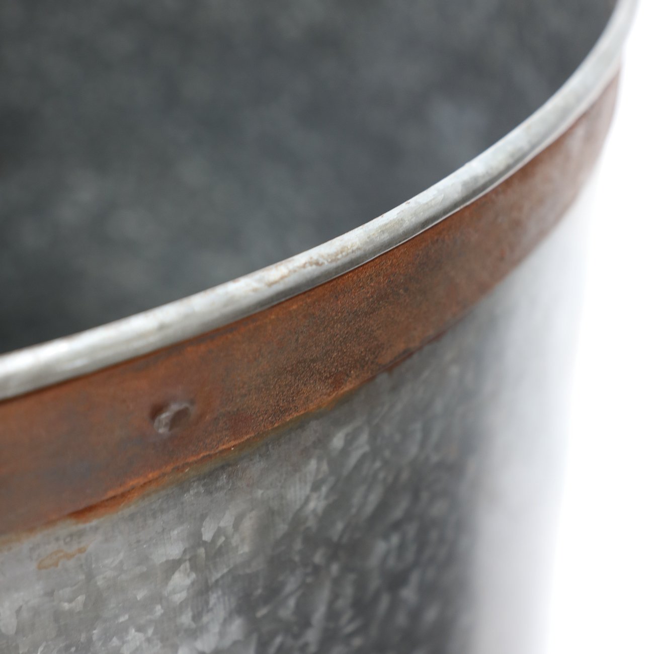 Flint Drum Planter - 80cm High