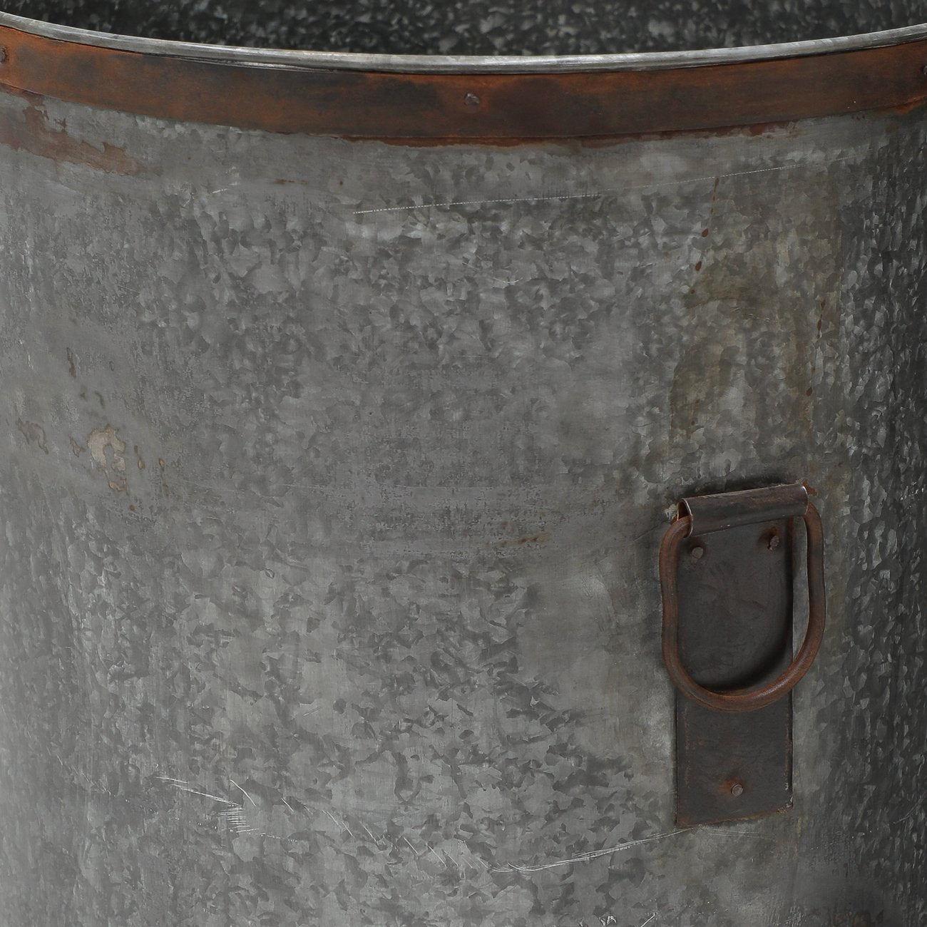 Flint Drum Planter - 80cm High