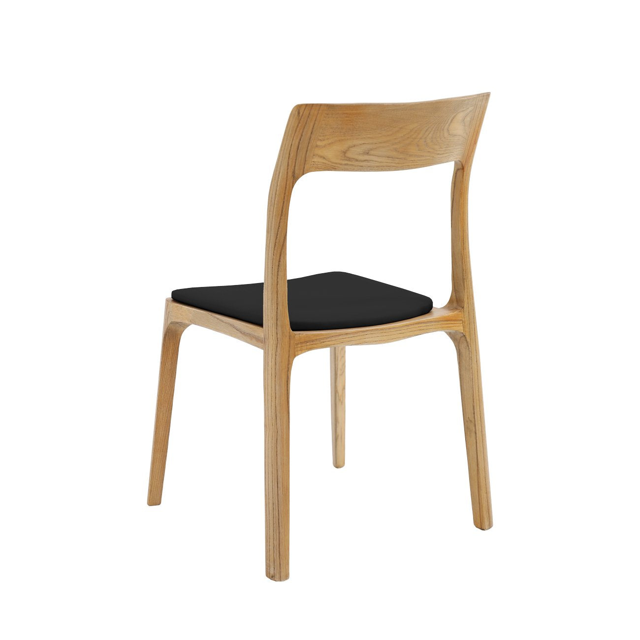 Cooper Stackable Dining Chair - Vaasa Frame / Black Leather
