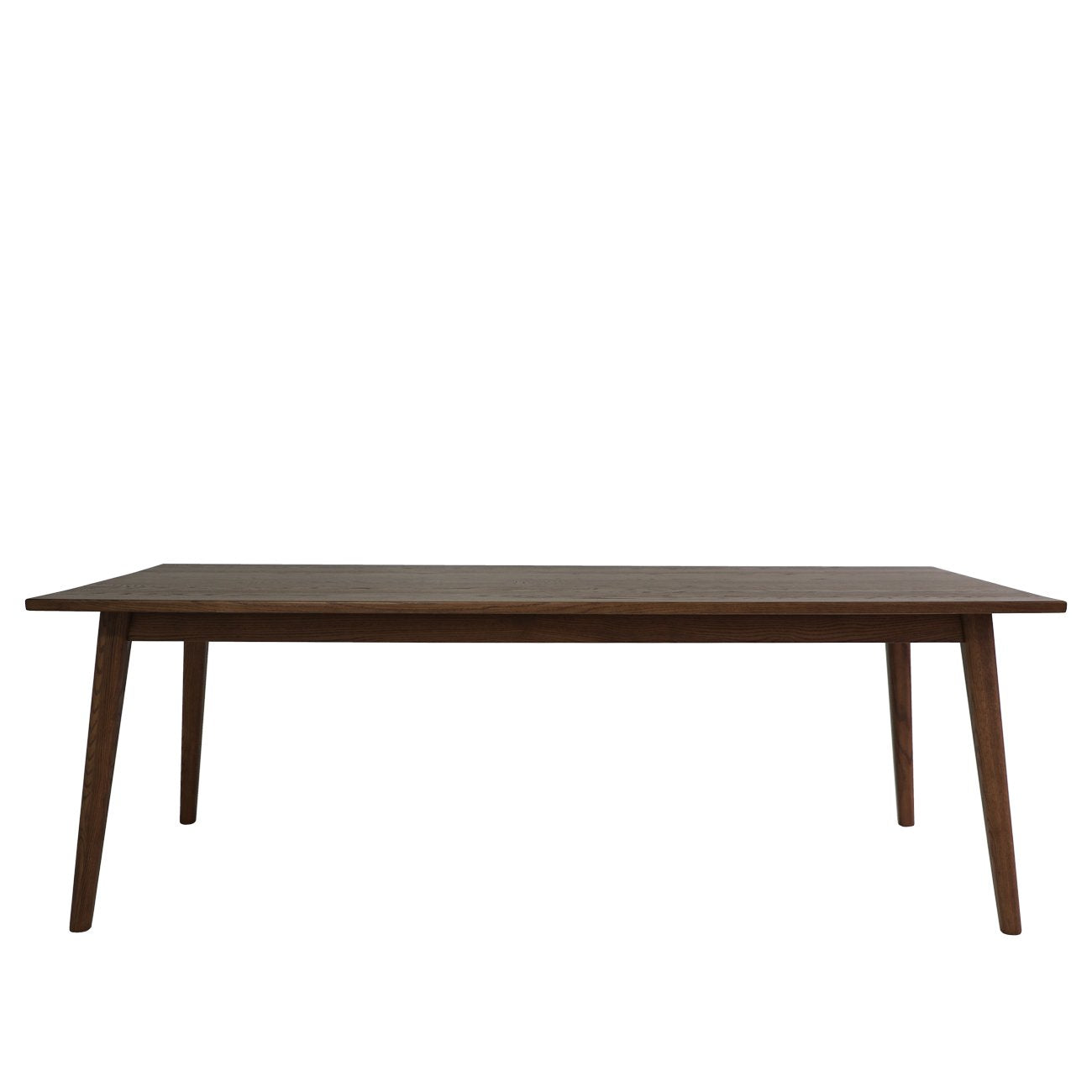 Vaasa Oak Dining Table - 220cm - Walnut Brown