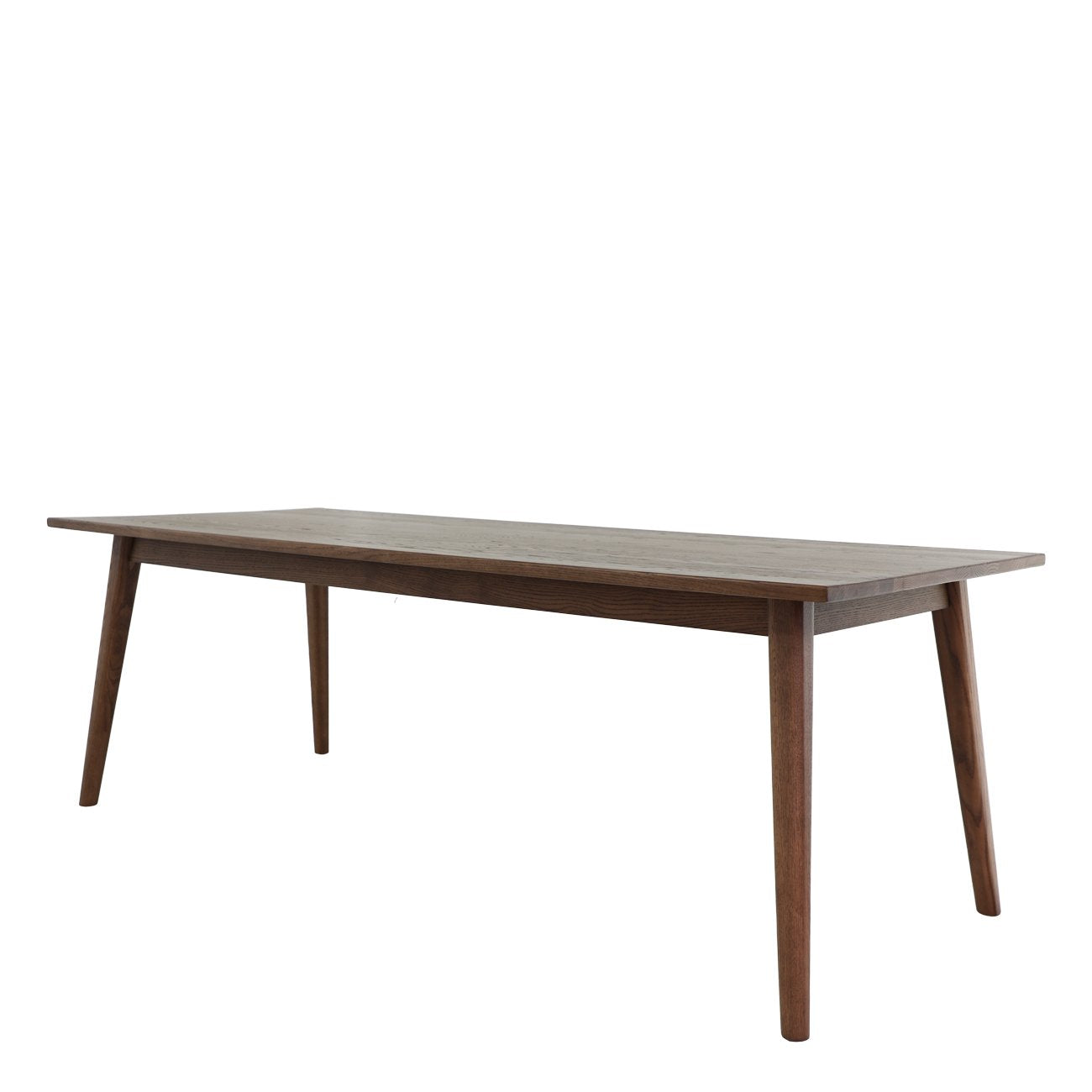 Vaasa Oak Dining Table - 220cm - Walnut Brown