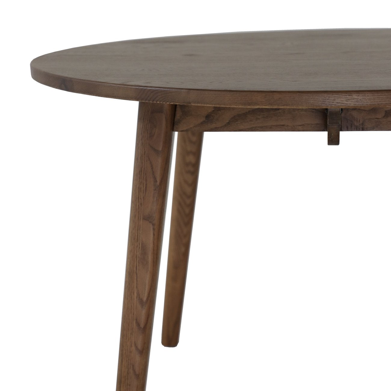 Vaasa Round Oak Dining Table - 120cm - Walnut Brown