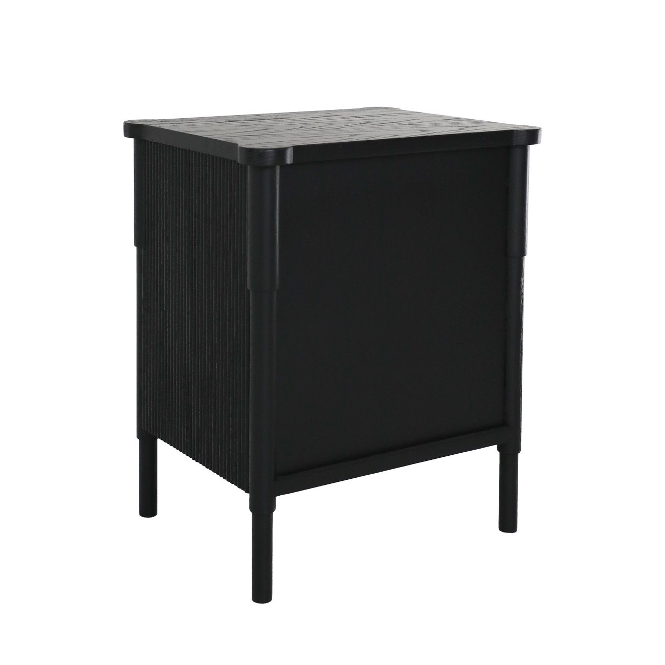 Lucia Bedside - Black Oak