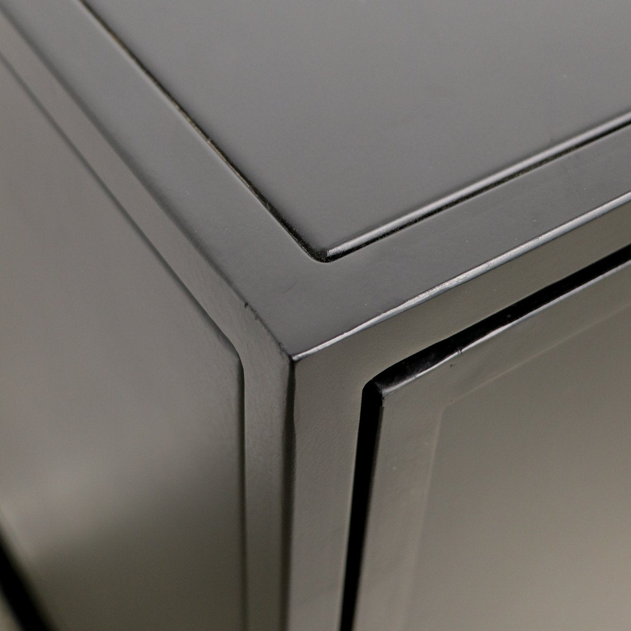 Carson Metal Bedside Table - Solid Door