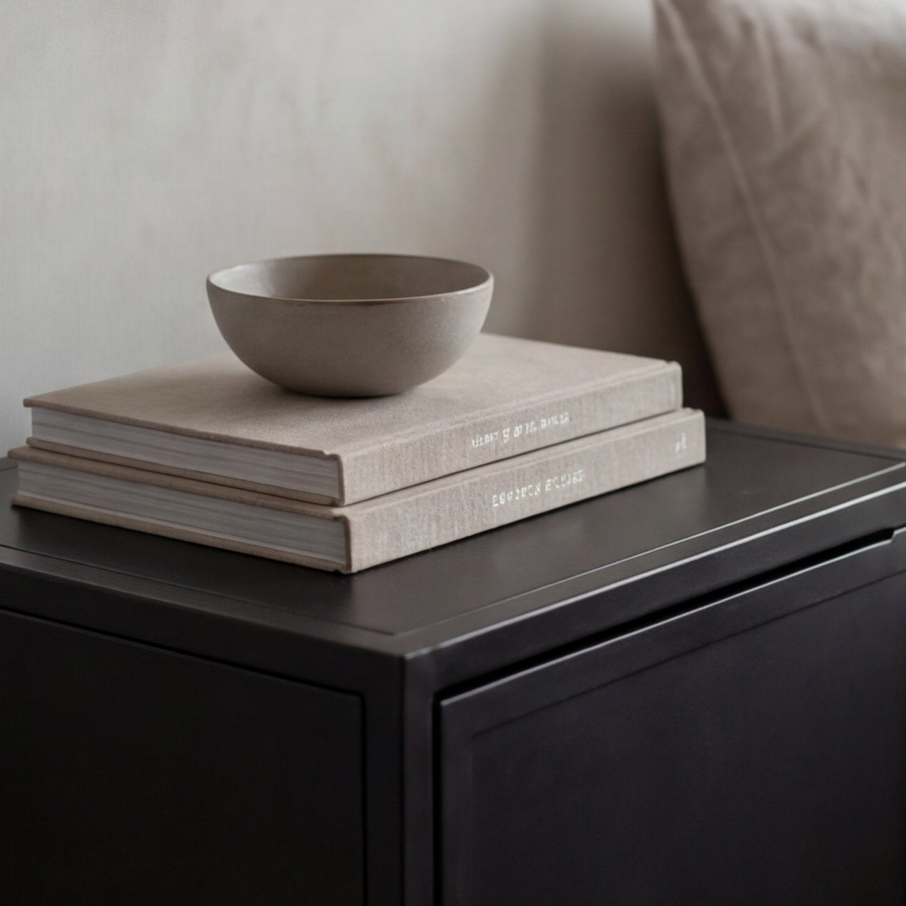 Carson Metal Bedside Table - Solid Door