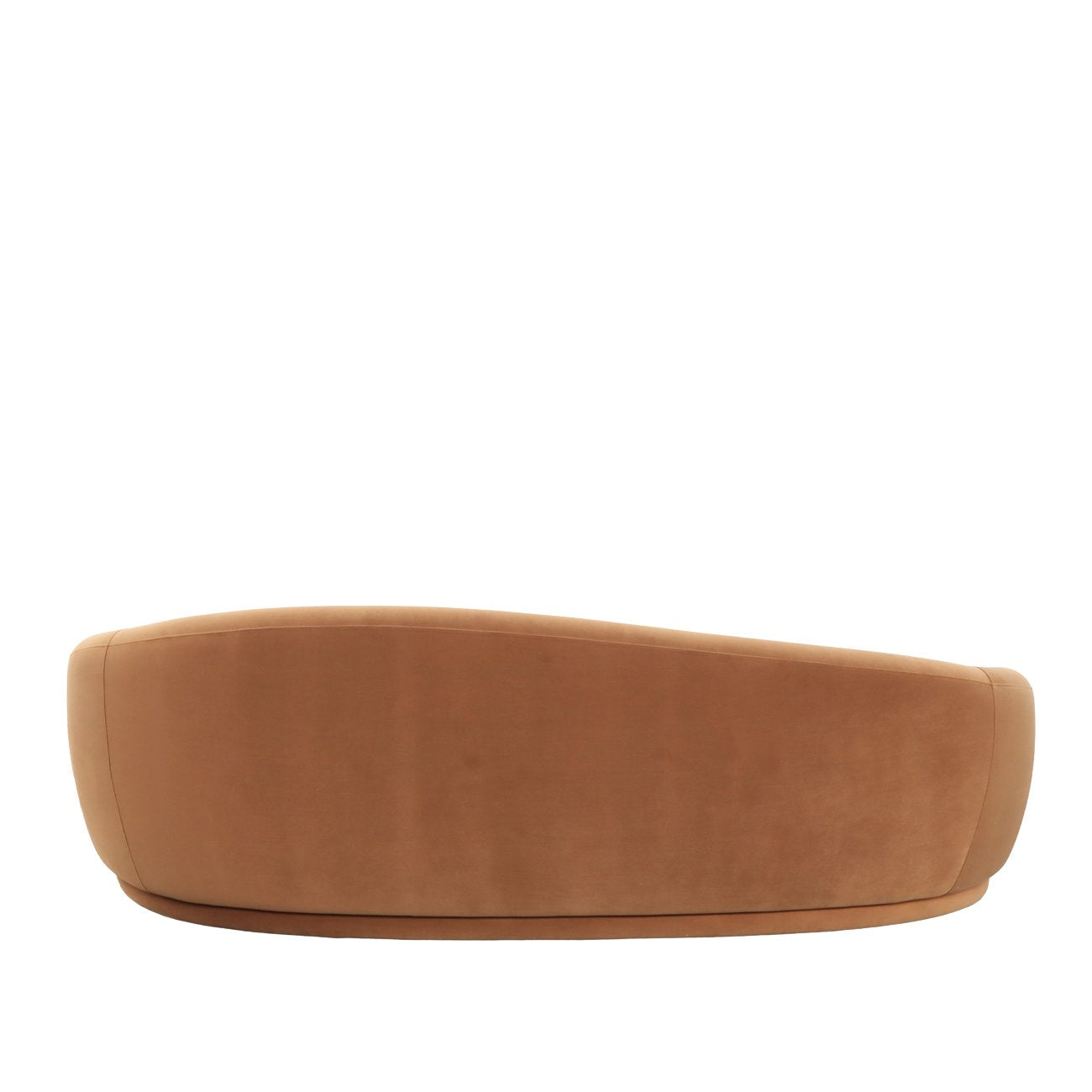Velma Curved Sofa - Warm Copper Velvet