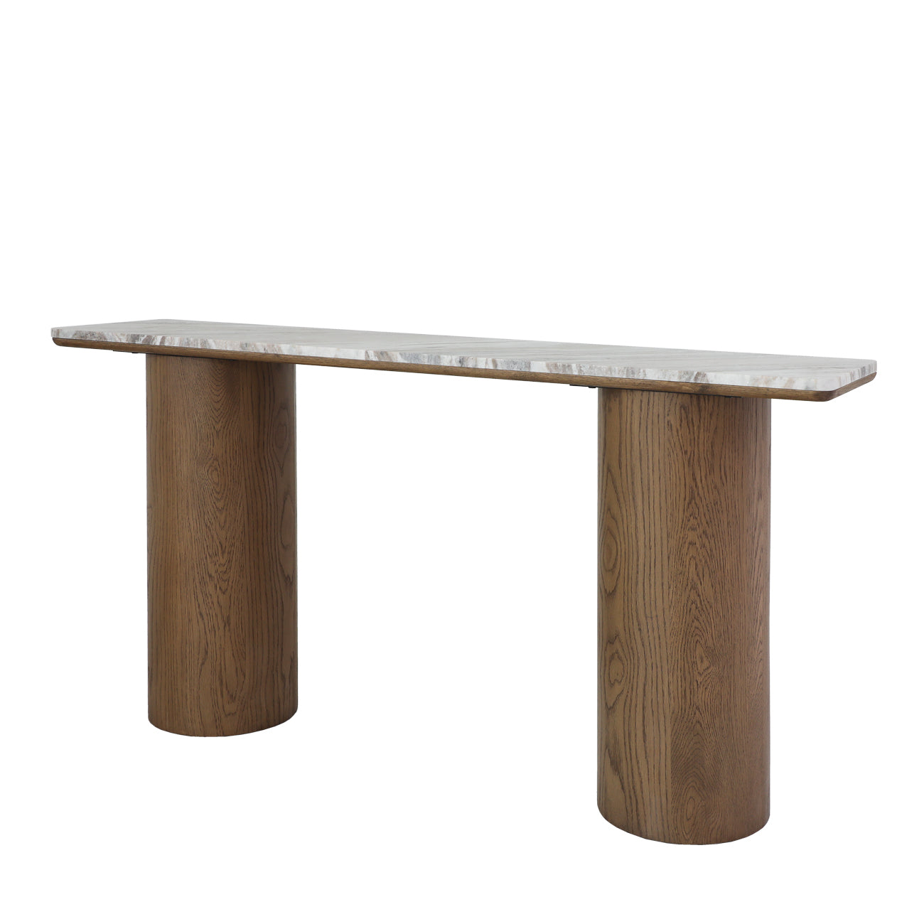 Barlow Marble Console Table - Walnut