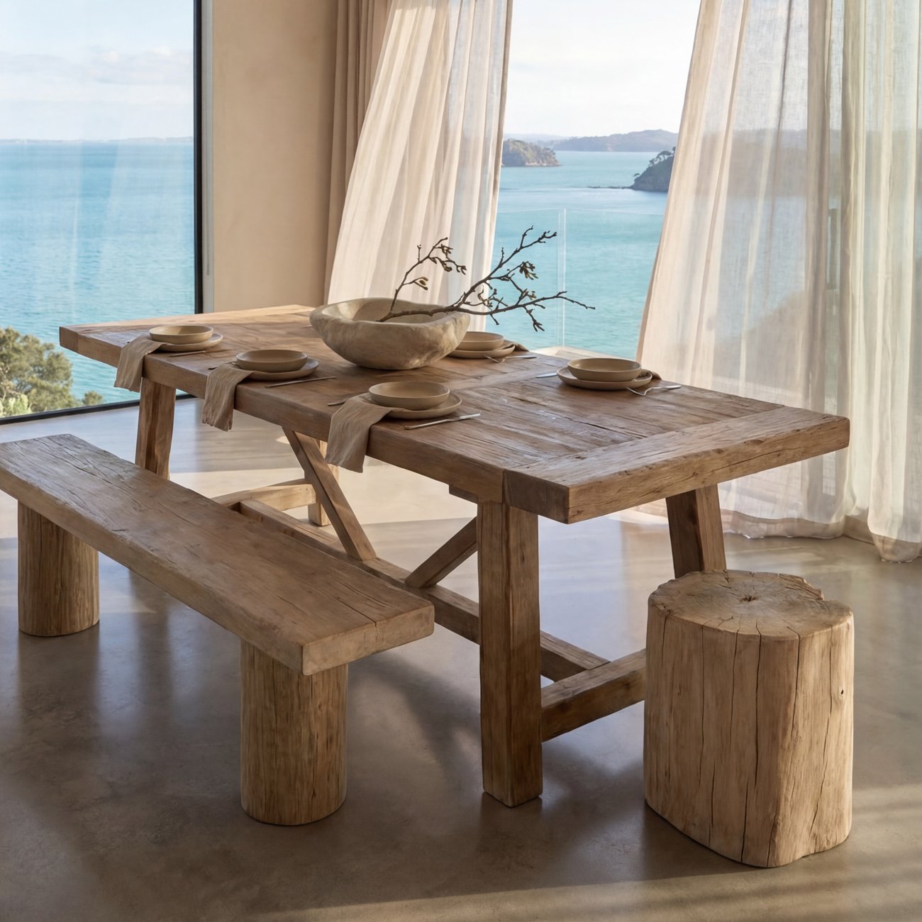 Casa Elm Dining Table - Natural