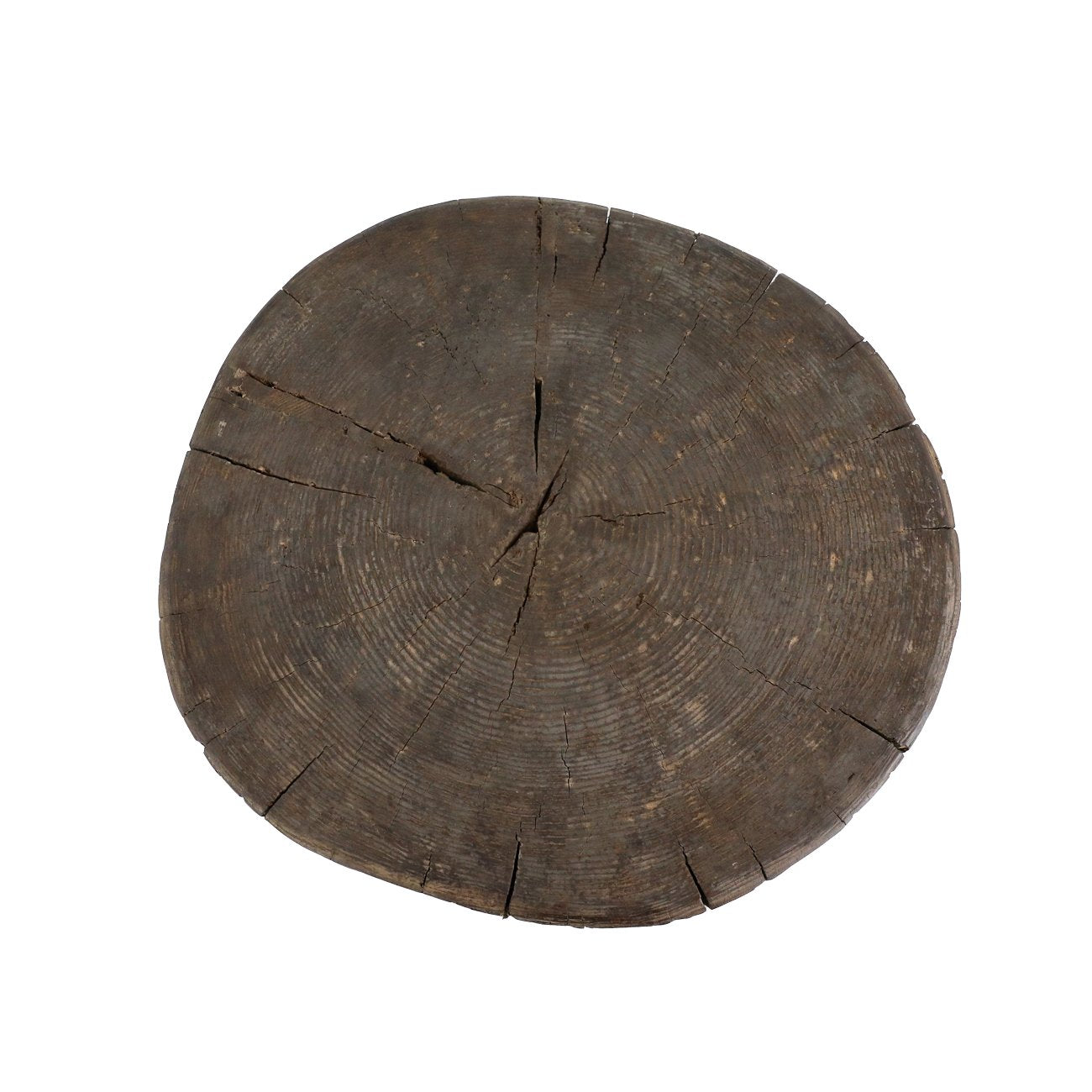 Casa Round Stump Side Table - Walnut