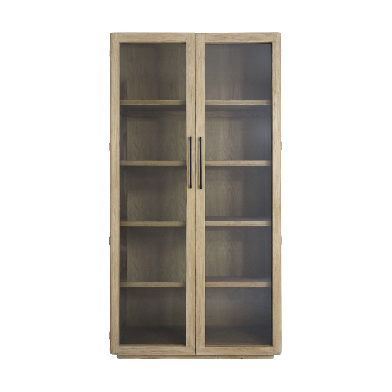 Casa 2-Door Glass Cabinet - Natural