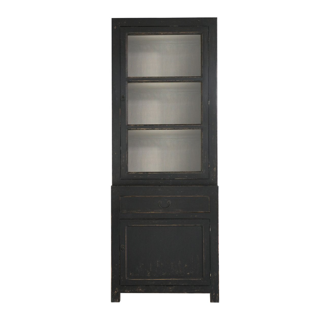 Casa Large Glass Cabinet - Black (RH)
