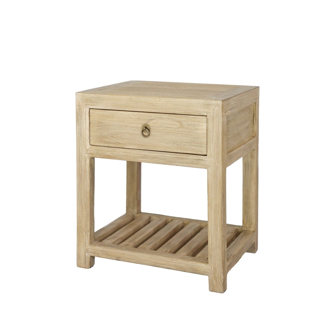Casa Bedside with Slats - Natural