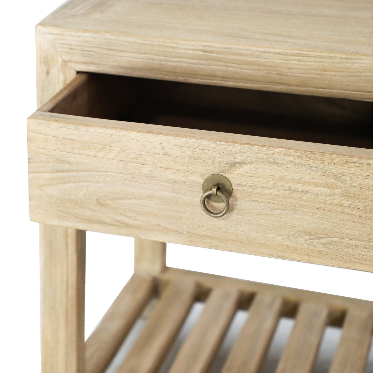 Casa Bedside with Slats - Natural